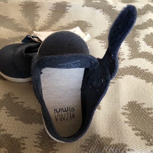 ZARA MINI BABY BLUE SNEAKERS Sz 1-1.5/3-6MONTH - Picture 8 of 11